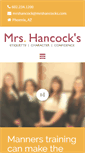 Mobile Screenshot of mrshancocks.com